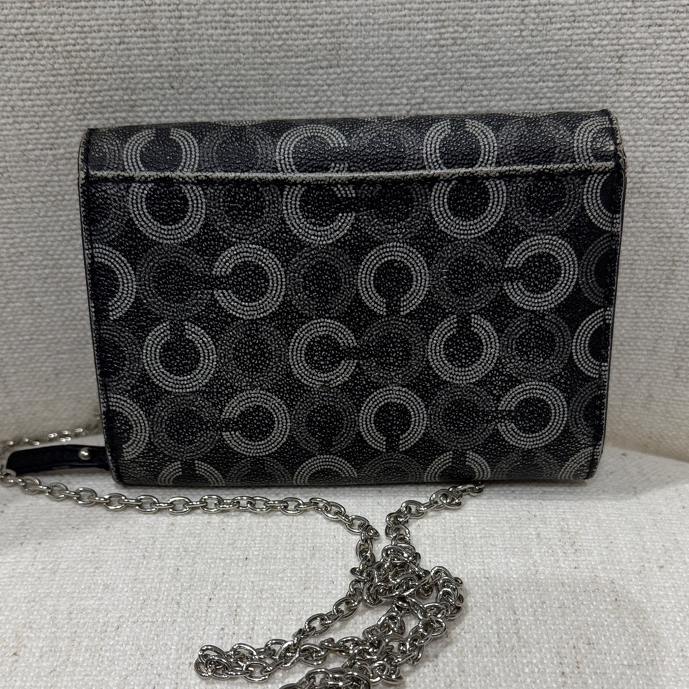 Coach Black Patterned crossbody or clutch - Picture 3 of 8